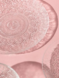 Close up transparent dishes