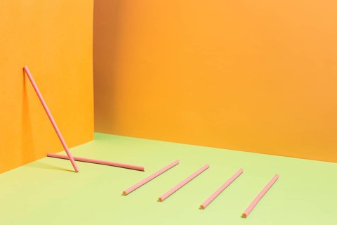 Colorful plastic straw collection 2