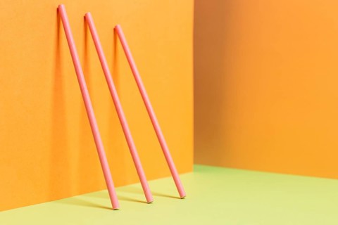 Colorful plastic straw collection 5