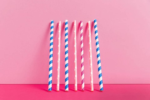 Colorful plastic straw collection 11