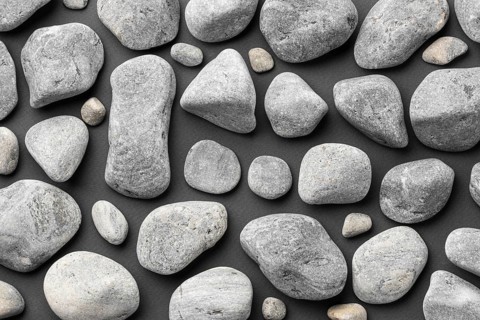 Flat lay stone collection 4