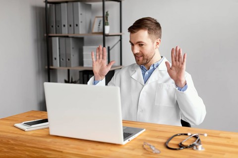 Medium shot doctor work