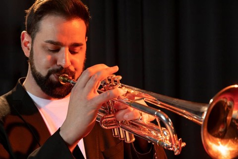 Musician celebrating jazz day 3