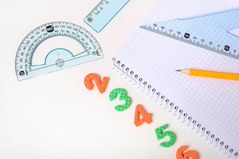Numbers lying near stationery