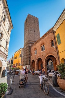 Slate city tower Ravenna