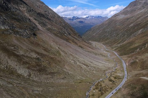 Timmelsjoch High Alpine Road between Austria and Italy