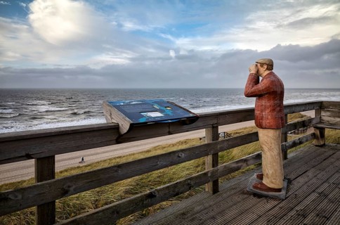 The binoculars man