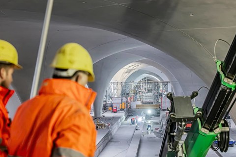 Underground cathedral: modern architecture for the billion-euro Stuttgart21 project. Two years in front of commissioning
