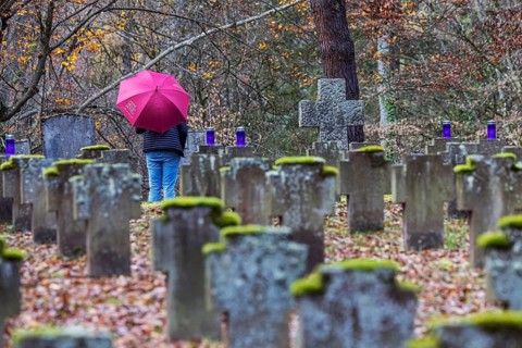 Cemetery for fallen soldiers of the world wars