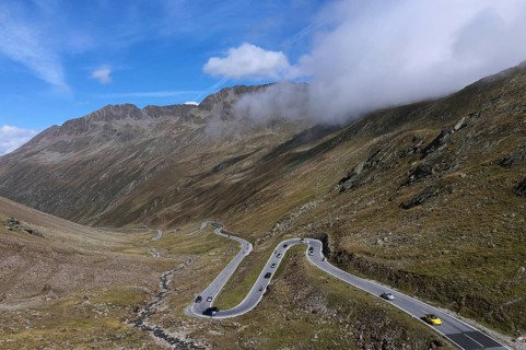 Timmelsjoch High Alpine Road between Austria and Italy