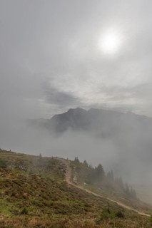 Low hanging clouds on the Penken