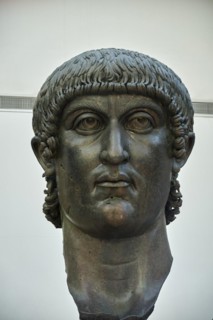 Head of the bronze colossal statue of Constantine