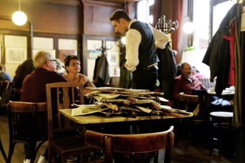 Traditional Viennese coffee house