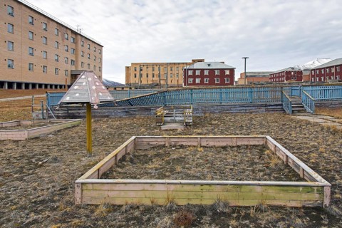 Children's playground at Pyramiden