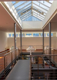 Modernised and restored staircase at the former Bolle Festsaele