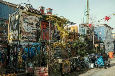 Local cultural project Bahnwaerter Thiel on the old abattoir site in Munich-Sendling
