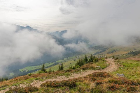 Low hanging clouds on the Penken