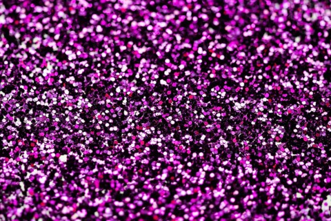 Top view glitter make up