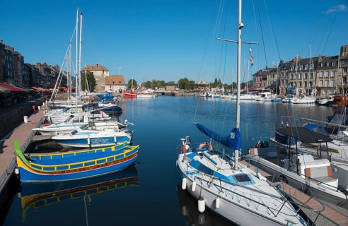 Harbour basin with ships