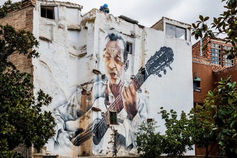 House wall with graffiti