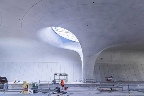Underground cathedral: modern architecture for the billion-euro Stuttgart21 project. Two years in front of commissioning