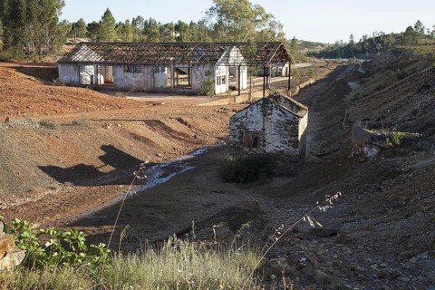 Old abandoned buildings of the Mina de Sao Domingos