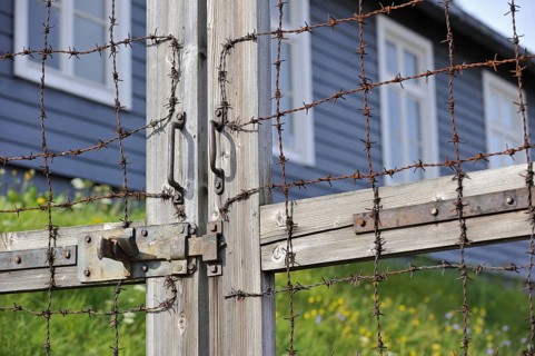 Gate and barracks at Natzweiler-Struthof