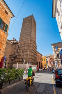 Slate city tower Ravenna