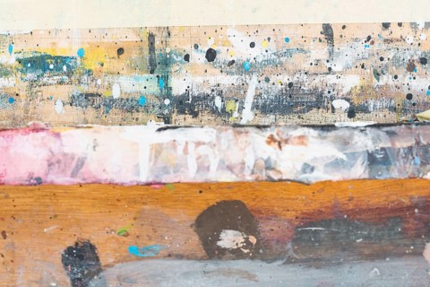 Messy painted textured grunge wooden backdrop