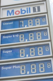 Very high petrol prices