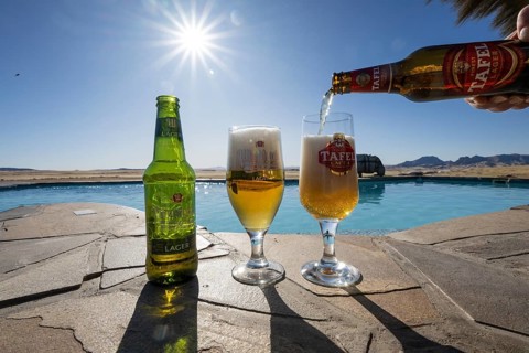 Beer by the pool Rostock Ritz
