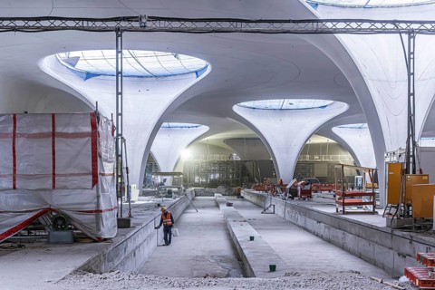 Underground cathedral: modern architecture for the billion-euro Stuttgart21 project. Two years in front of commissioning