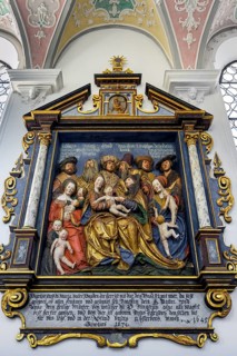 Half-relief with figures of saints