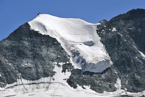 Serac on the mountain Grand Cornier in the Pennine Alps