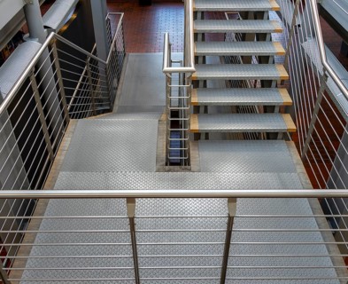 Modernised and restored staircase at the former Bolle Festsaele