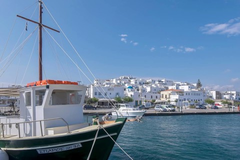 In the port of Noussa