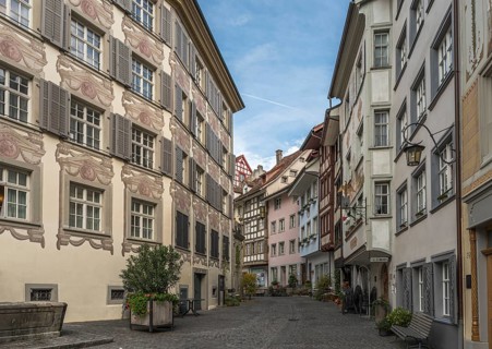 Kirchgasse in the historic old town of Wil