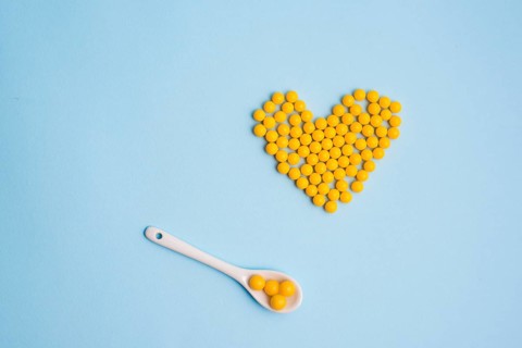 Pills plastic spoon