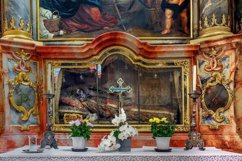 Relic of St Vincent in the church of St Stephen