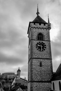 The Munot Castle and St. Johann Reformed Church in Schaffhausen
