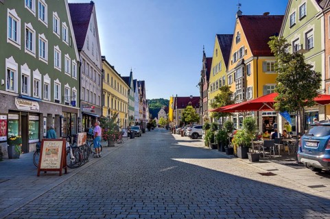 Maximilianstrasse with stone paving