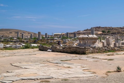 Ruins of the ancient city of Delos