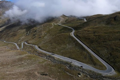 Timmelsjoch High Alpine Road between Austria and Italy