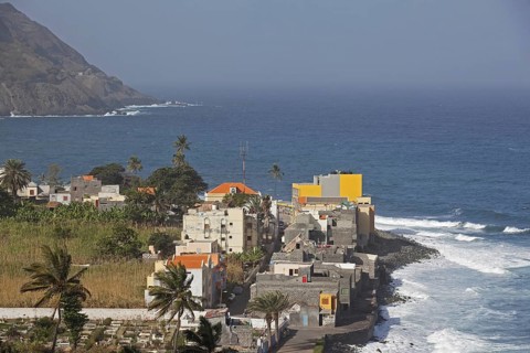 The village Ribeira Grande on the island Santo Antao