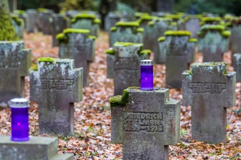 Cemetery for fallen soldiers of the world wars
