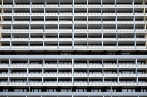 High-rise building with holiday flats