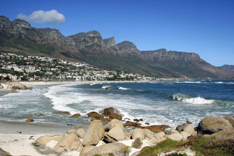 Clifton Bay and Beach sheltered by the Lions Head and Twelve Apostles
