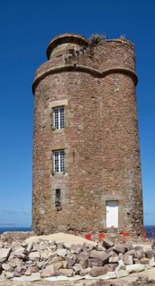Old lighthouse Phare du Cap Frehel near Plevenon