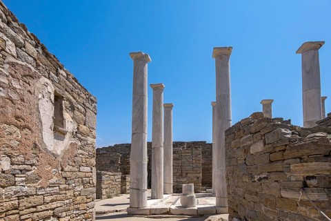 Ruins of the ancient city of Delos