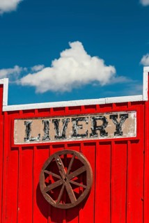 Old shop in western scenery